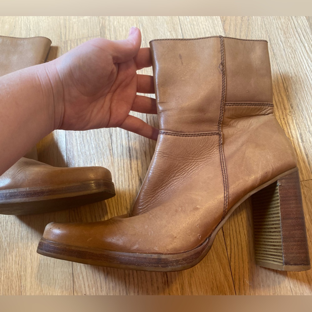 Vintage 90’s Candies Patchwork Platform Genuine L… - image 3